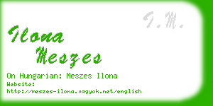 ilona meszes business card